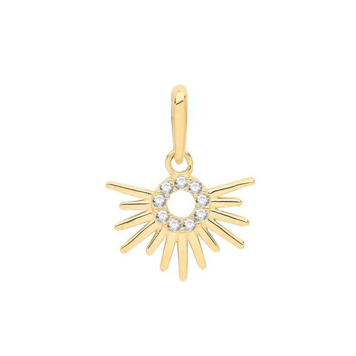 Pendentif EDS JEWELS Femme Or 375/1000 Oxyde de Zirconium 14mm*10mm 44808