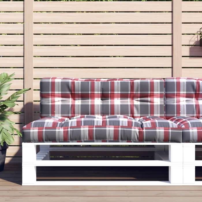 VidaXL Coussins de palette Lot de 2 carreaux - vue 3