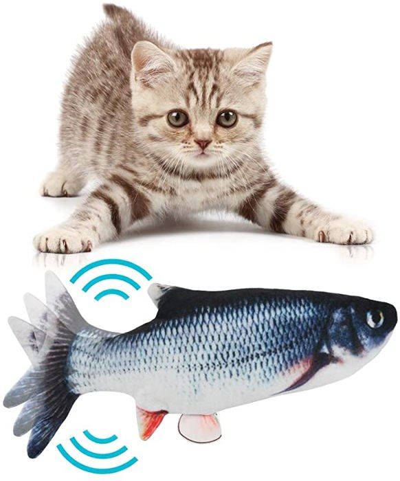 Meilleurs prix pour Jouet pour chat Flippity Fish Jouet pour chat en forme de poisson flottant Jouet pour chat en forme de poisson mobile pour chats -