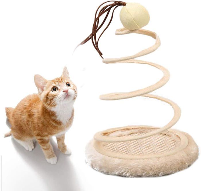 Comparer les prix de Jouet interactif pour chat avec plaque spirale et souris amusant et créatif pour stimuler lexercice et la forme.