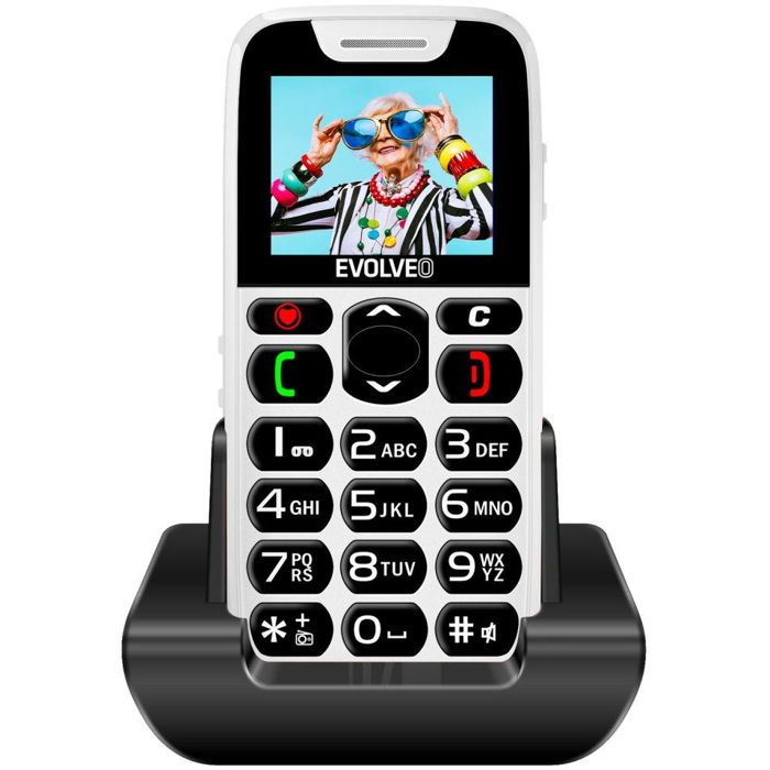 EVOLVEO EasyPhone blanc (USB-C)