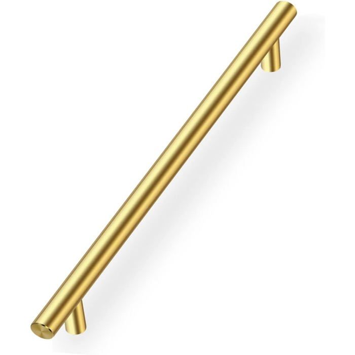 Lot de 10 Poignee de Meuble Cuisine Doree Poignée Meuble Poignée de Tiroir Entraxe 192mm Poignée de Porte Dorée