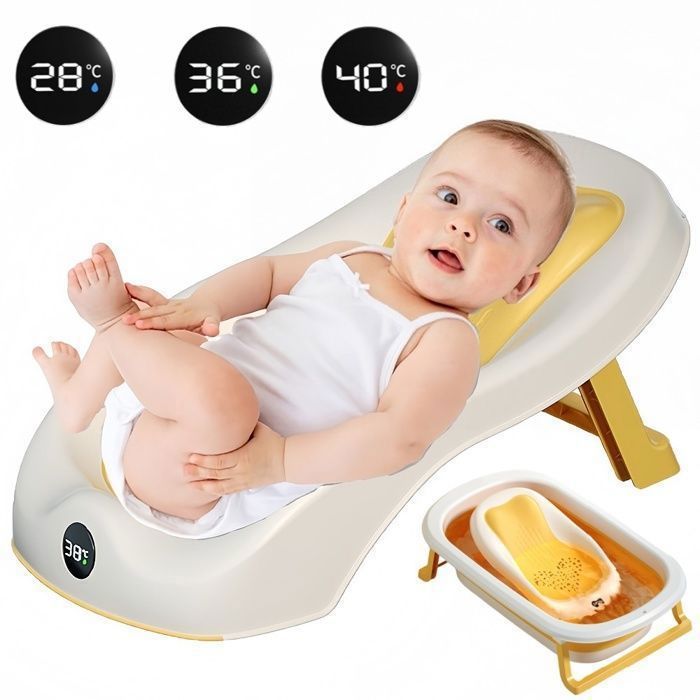 KinderALL - Coussin De Bain Bébé 0-6 Mois - Support Antidérapant Blanc