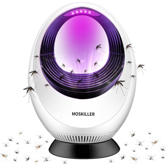 Lampe Anti-Moustique UV Rechargeable Miro France – Tueuse D'Insectes Efficace Intérieur/Extérieur, Sans Produits Chimiques, Batterie 2000 MAh