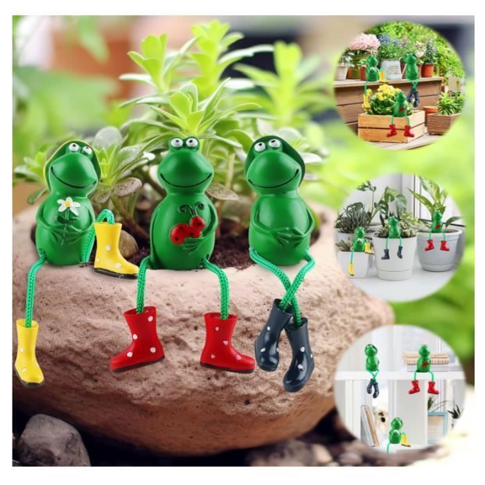 Statue de Grenouille, Petites Grenouille Miniature Décoration Jardin Statue de Grenouille, Petites Grenouille Miniature Décoration Jardin