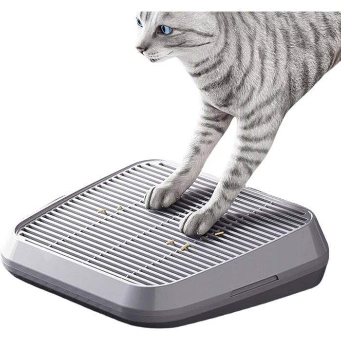 Comparer les prix de Marchepied pour bac à litière pour chat tapis de piège à litière rampe pour chats double couche antidérapante et anti-t