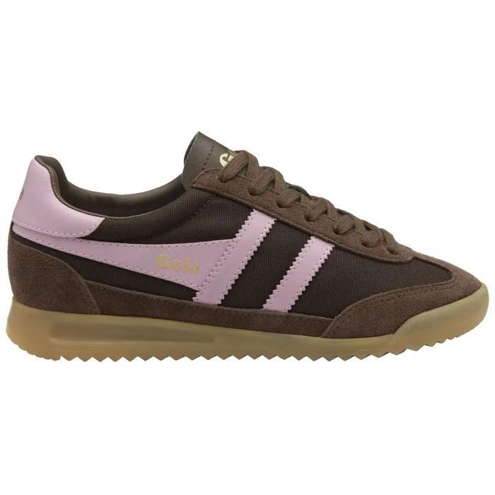 Baskets suède femme Gola Tornado - dark brown/candy