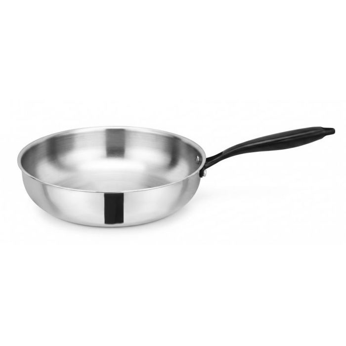 Wok - AM3578 - Acier inoxydable Triply - Fond avéolé innovant - Système dosage dhuile intégré
