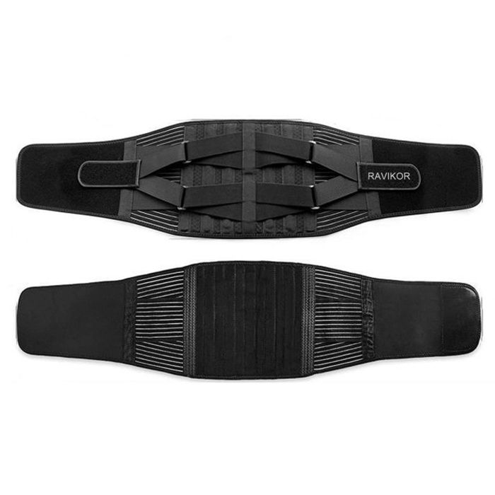 Ceinture de soutien - RAVIKOR - dorsal 6 points dappui Pour un tour taille de 20 à 105 cm Boucle réglable Respirante Unisexe