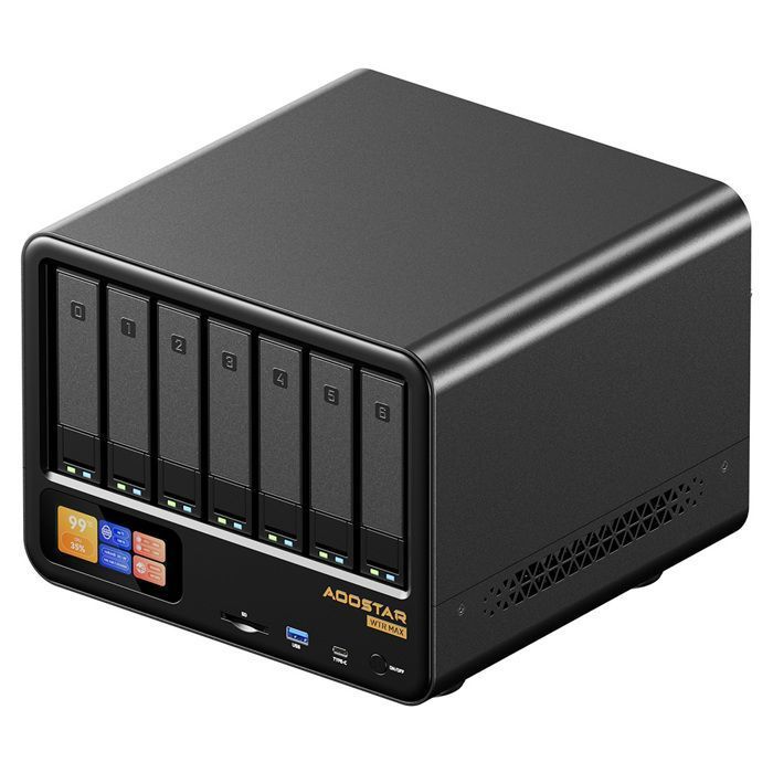 AOOSTAR WTR MAX 11 Bays NAS Mini PC Barebone Sans RAM ni SSD Triple Affichage HDMI+DP+USB4 2*LAN 2.5G 2*LAN 10G - vue 4