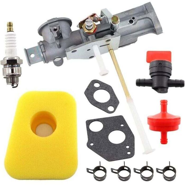 Carburateur 299437 297599 et Joint Filtre à essence Filtre à air pour Briggs & Stratton 130201 130202 130207 130212 130231 1302