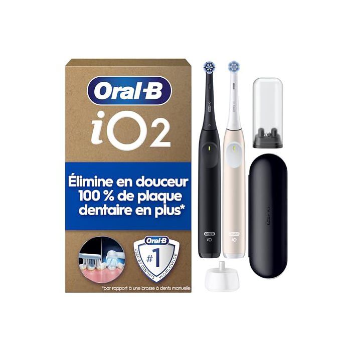 Brosse à dents électrique ORAL B iO Series 2 Lot de 2 3 modes Gencives sensibles
