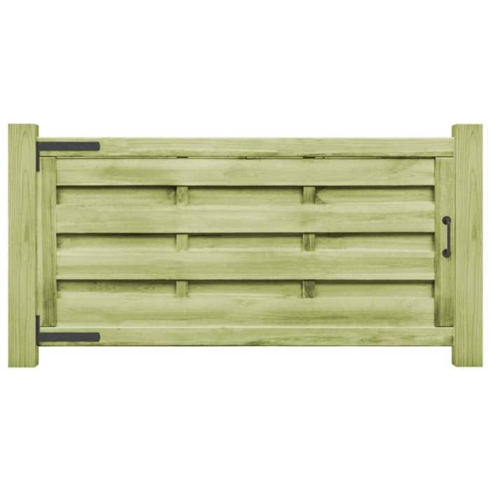 {Soldes d’été} - Vert - Portillons 2 pièces - bois de pin imprégné 150 x 75 cm Vert - Porte de Jardin EU762042959