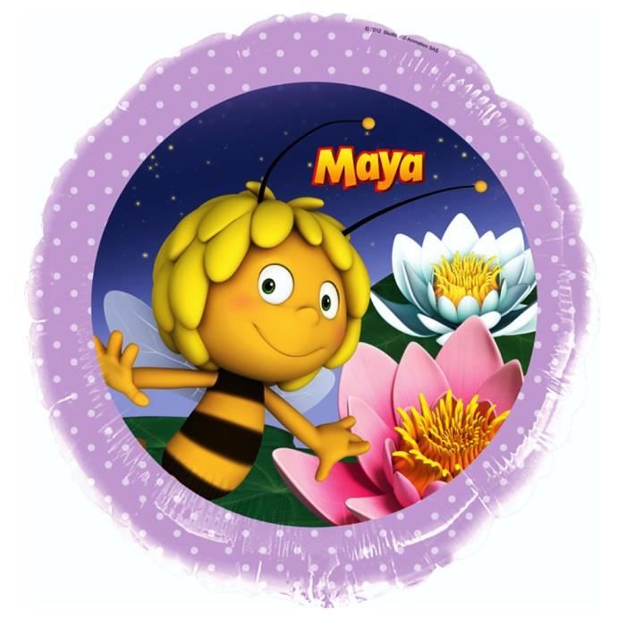 Maya L Abeille Fete D Anniversaire De Ballon De Clinquant 43 Cm Cdiscount Maison