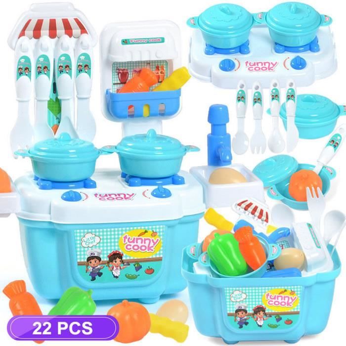 1 Set Enfants Fille Toy Jeu De Role Mini Simulation De Cuisine Vaisselle Batterie De Cuisine Ys1179 Achat Vente Dinette Cuisine Cdiscount
