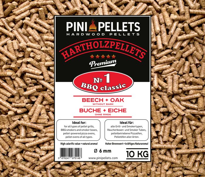 Granulés De Bois Pour BBQ Flameup - Hêtre - 30 Kg - Pour Fumage Et Grill