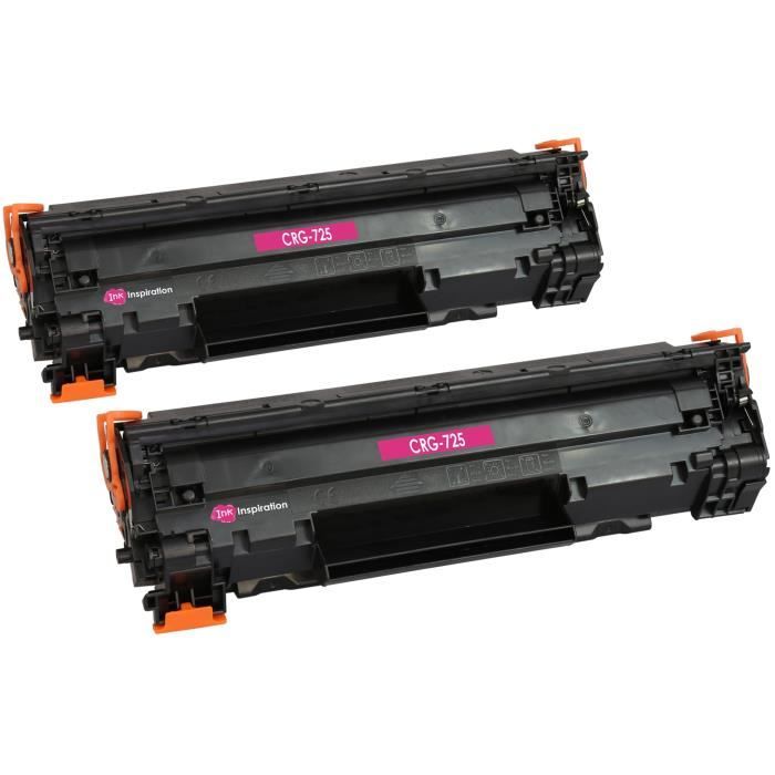 2 Compatibles CRG 725 Toner Laser pour Canon I-Sensys LBP ...