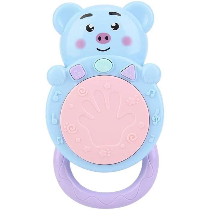 Tambour A Main De La Musique Pour Bebe Jouet De Batterie Educatif Cadeau Pour Enfants Bleu Cdiscount Puericulture Eveil Bebe