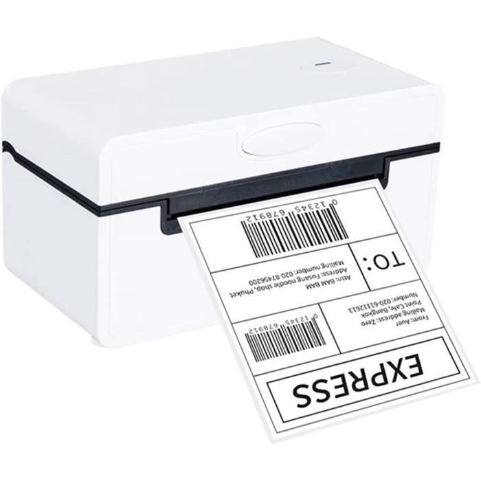 Phomemo Étiquettes Thermiques 4x6" (102×152 Mm) – 500 Étiquettes D'Expédition Compatibles DHL, UPS, Amazon FBA – Pour Imprimantes 241BT, D520BT, 246BT (2 Rouleaux)