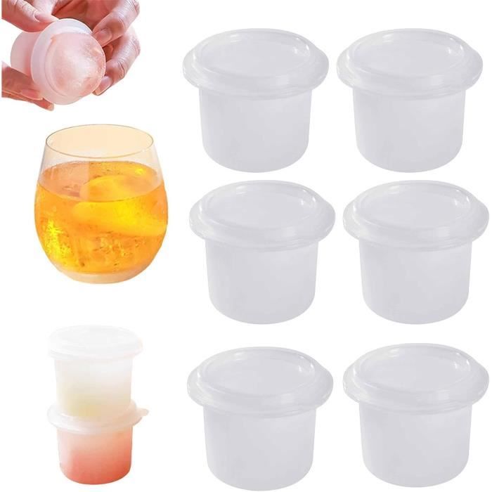 Lot De 4 Moules à Glaçons En Silicone - 60 Compartiments Carrés - Pour Whisky, Cocktails, Fruits Congelés