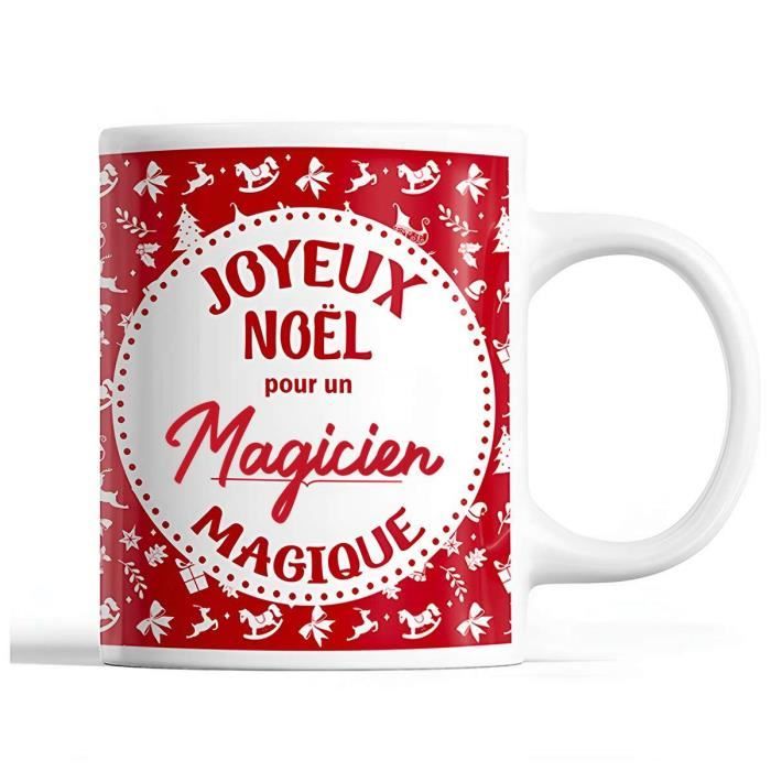 Tasse Noël Magicien homme Rouge  Mug prénom Idée Cadeau Secret Santa -  Cdiscount Puériculture & Eveil bébé