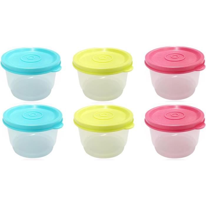 AKONE Lot De 2 Petites Boîtes De Congélation En Acier Inoxydable De 180 Ml Pour Bébé - Anti-fuite - Mini Boîtes Avec Couvercle - Multifonctionnelles - Pour Vinaigrette, Sauce, Petites Boîtes à
