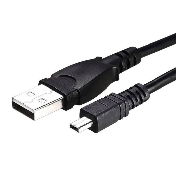 KINGWOW Câble de données USB UC-E6 pour Appareils Photo Nikon CoolPix - 1.5m