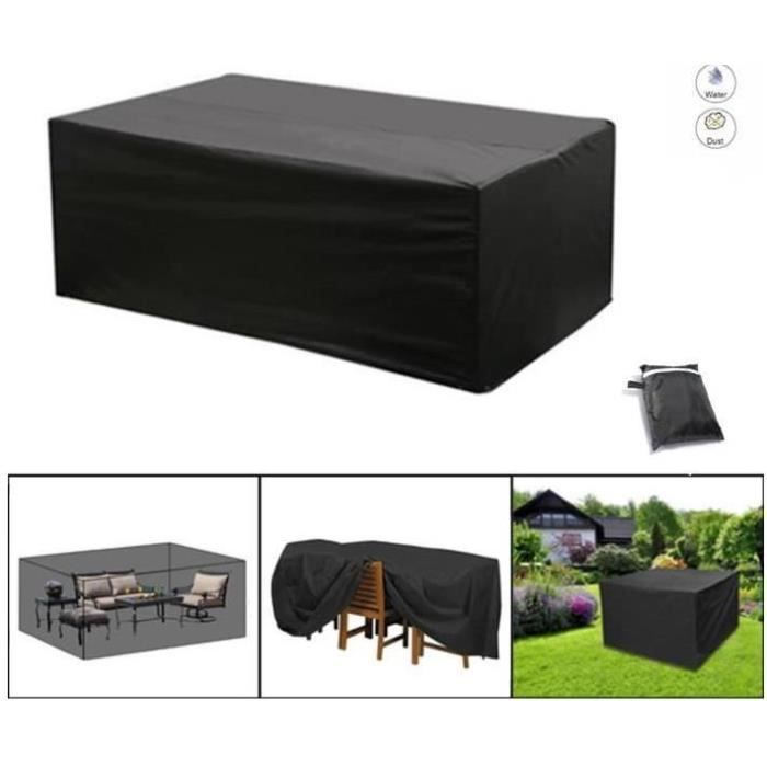 Housse de protection table de jardin étanche - Meuble Bâche polyester - 180*120*74cm
