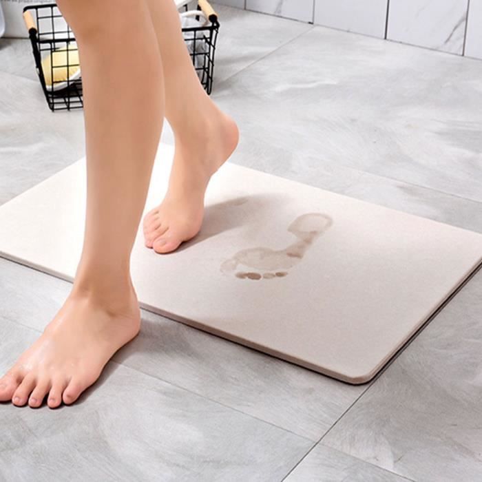 Tapis De Bain Terre De Diatomee Absorbant Sechage Rapide Tapis De Bain Antiderapant Antibacterien Pour Salle De Bain Douche Achat Vente Tapis De Bain Cdiscount