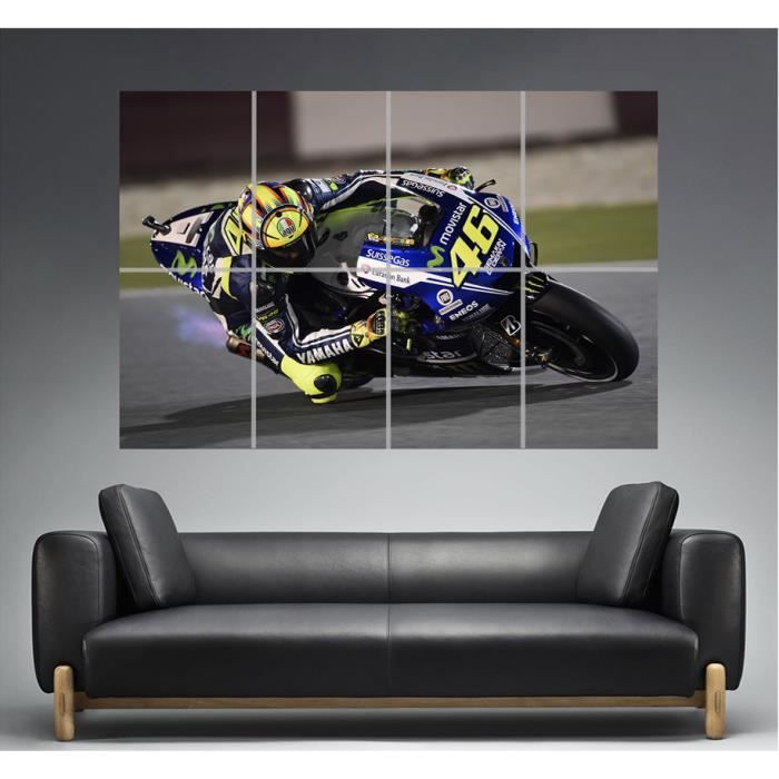 Valentino Rossi Drapeau Bannière 25" nouvelles MotoGP pilote de course tissu poster 