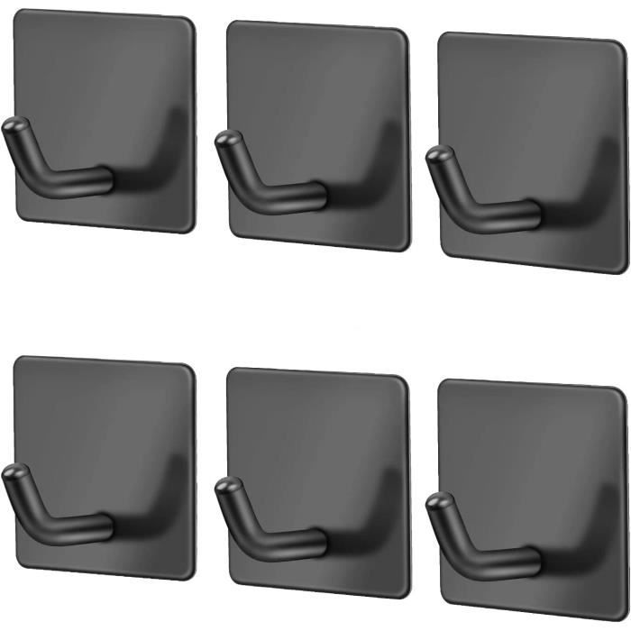 Cuyacili Lot De 20 Crochets Muraux Métalliques 10 Cm - Acier Inox SUS304 - Porte-Manteau Robuste Cuisine Salle De Bain Garage