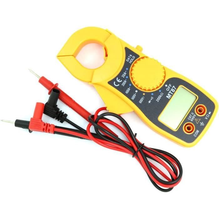 Multimètre Numérique Pince (Clamp Meter) - Mesure AC/DC - Rétroéclairage - Neuf