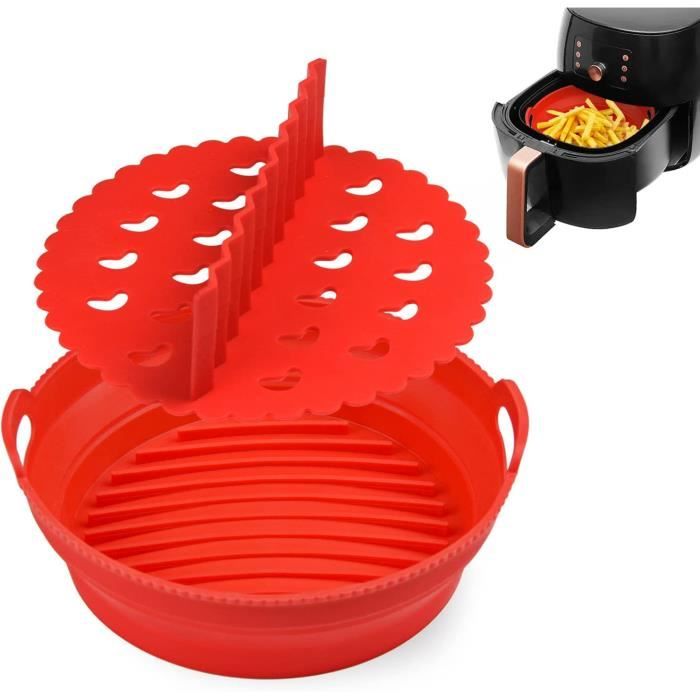 Moule Silicone Air Fryer, Réutilisable Air Fryer Liner Silicone, Panier