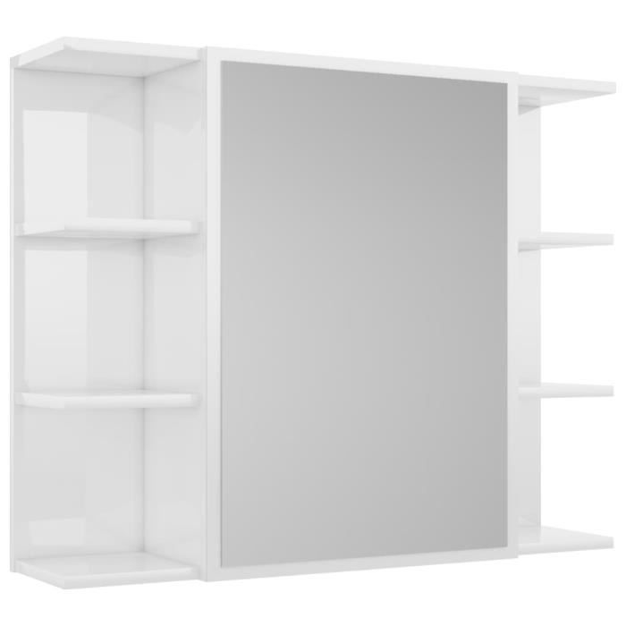 Armoire à Pharmacie HMF 10732-07 32x23x9,5 Cm Gris Clair - Rangement Médicaments Sécurisé