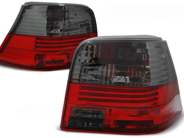 Paire de feux arriere VW Golf 4 de 09/1997 a 09/2003 rouge fume-27336412