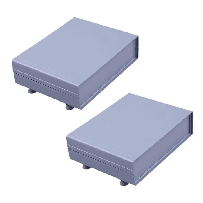Boîte De Jonction Plastique ABS 200x120x113mm - Pour Bricolage électronique, Couleur Grise