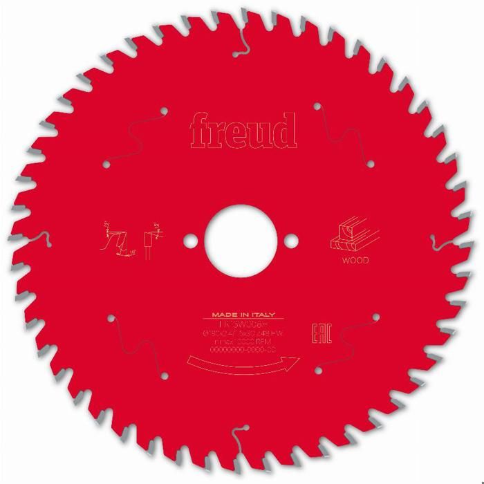 Lame pour scie circulaire portative FREUD Ø190 2 41 6 AL30 Z48 BA 10° F03FS09719 FR13W008H - vue 2