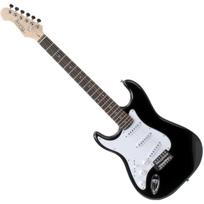 Guitare Électrique Rocktile Pro ST3-BK-L pour Gauchers : La Meilleure Guitare pour Débutants et Professionnels