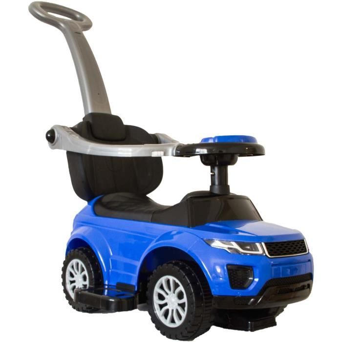 Porteur bébé « voiture bleue » avec musique et lumière, canne parentale -  Cdiscount Jeux - Jouets