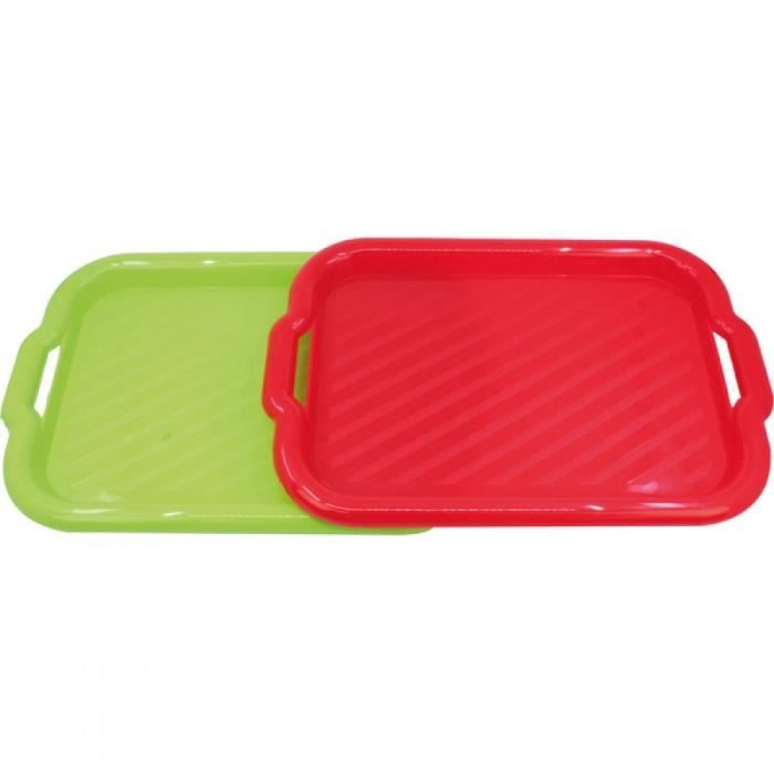 Plat De Service Rectangulaire En Acier Inox 18/10 - 40x28cm - Four Et Lave-vaissable Safe