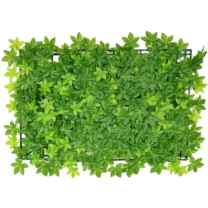 Panneau De Haie Artificielle Verte - 40x60 Cm - Pour Décoration Murale, Mariage, Intérieur Ou Extérieur - Gazon Synthétique Persistant