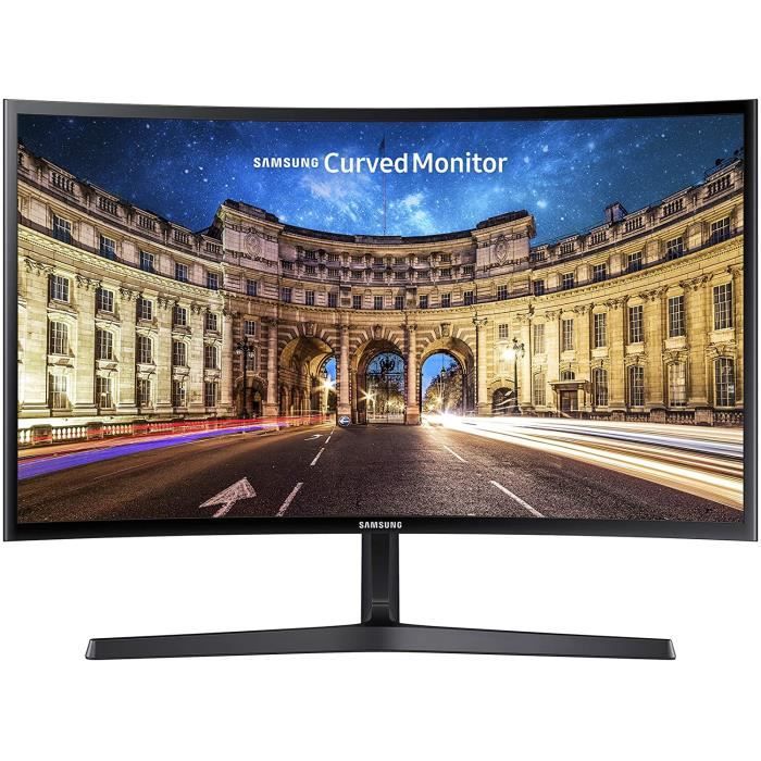 Ecran PC Incurvé – SAMSUNG C27F396FHR – Dalle VA 27 – Résolution FHD (1920 x 1080) – AMD FreeSync – Noir