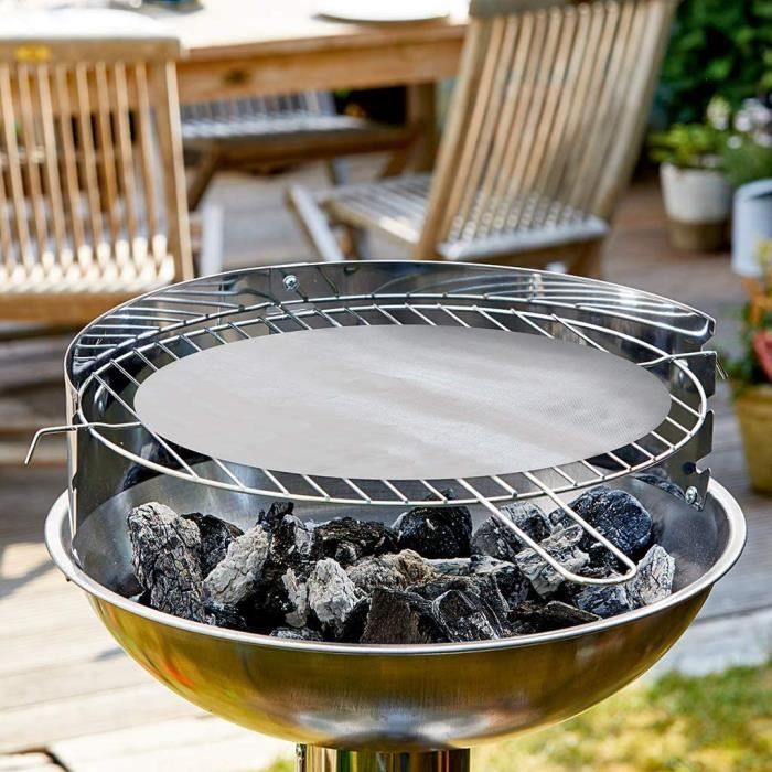 materiel de cuisson au barbecue durandal film de barbecue rond de 48 cm feuille de barbecue reutilisable pour barbecue 66777 cdiscount jardin