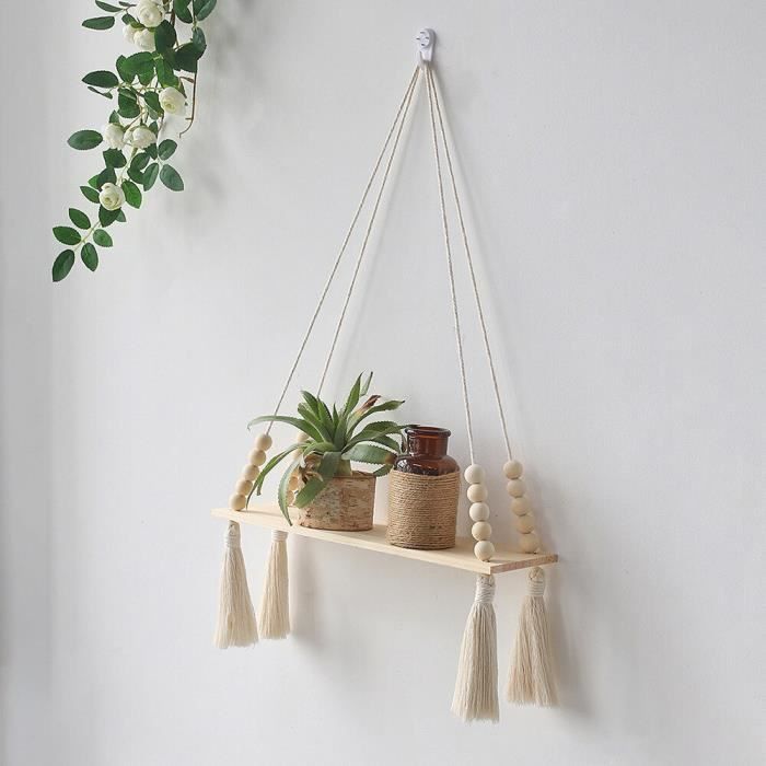 Filet De Rangement Pour Doudous En Macramé - Style Bohème, 80x80x110 Cm - Avec Crochets, Pour Coin De Chambre