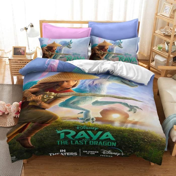 Parure De Lit Raya Et Le Dernier Dragon Housse De Couette Pour Enfant 1 Taie D Oreiller Et 1 Taie D Oreiller En Option Raya 3 2 Cdiscount Puericulture Eveil Bebe