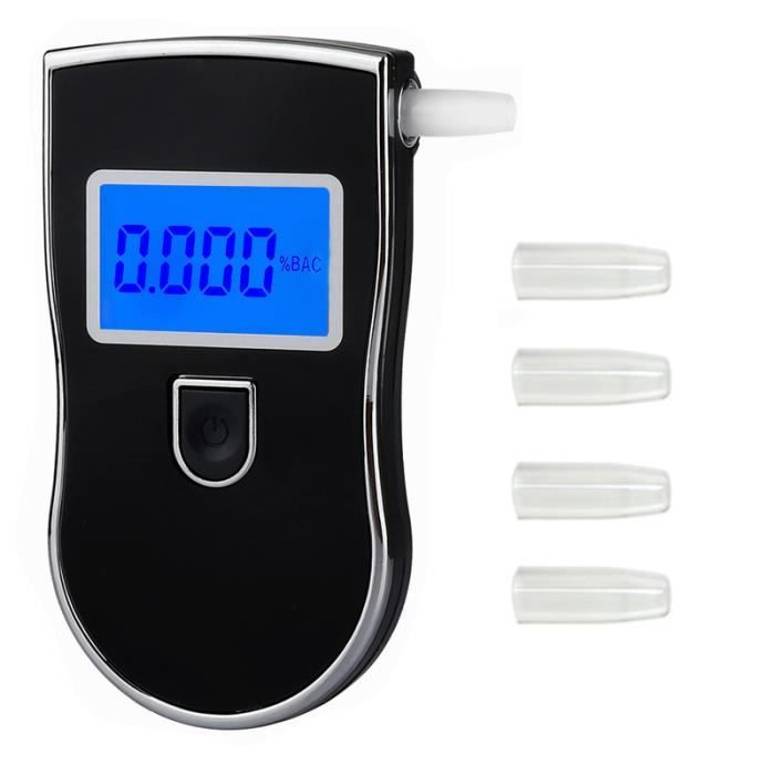 Digital Breath Alcohol Tester AT818 Car Breathalyzer Portable Alcohol Meter Wine Alcohol Tester for Personal