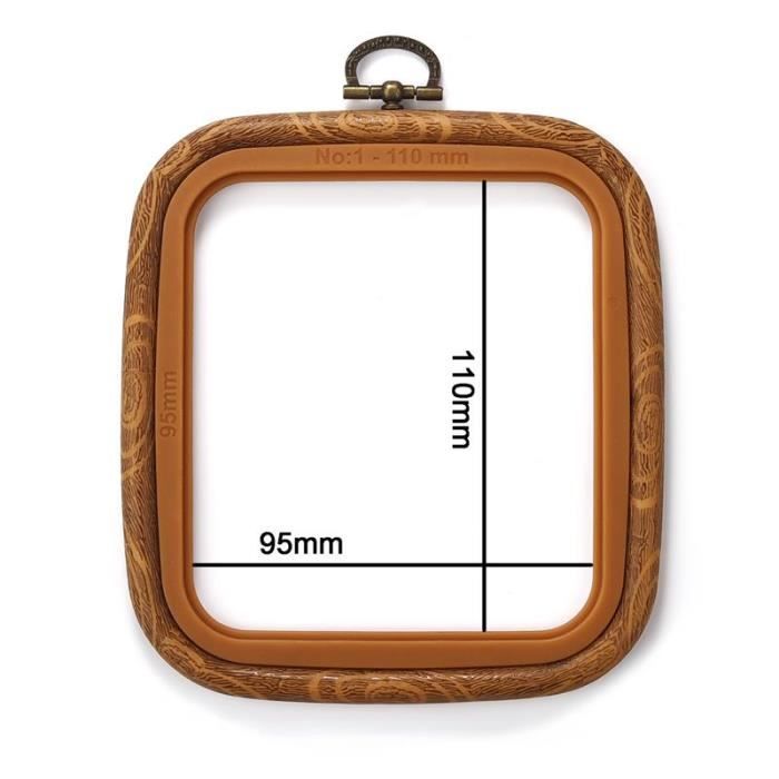 2 Anneaux De Broderie - Rose 10,1 Cm Rose Poudré 17,8 Cm