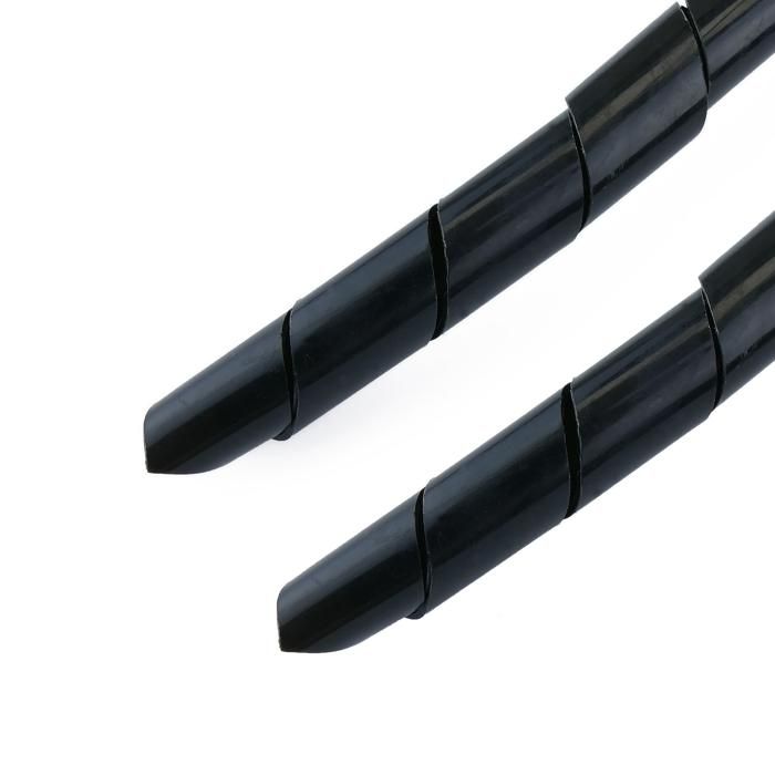 Gaine De Câbles Auto-Enroulante 3m Nylon Noir – 13-19mm Extensible – Organisateur Résistant Chaleur & Abrasion