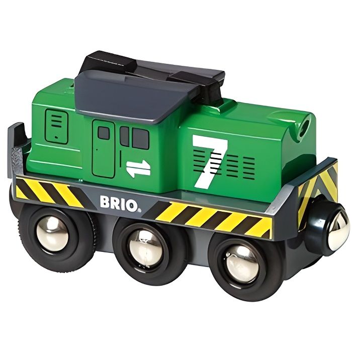 BRIO World - 33592 - Locomotive rouge puissante à piles - Train