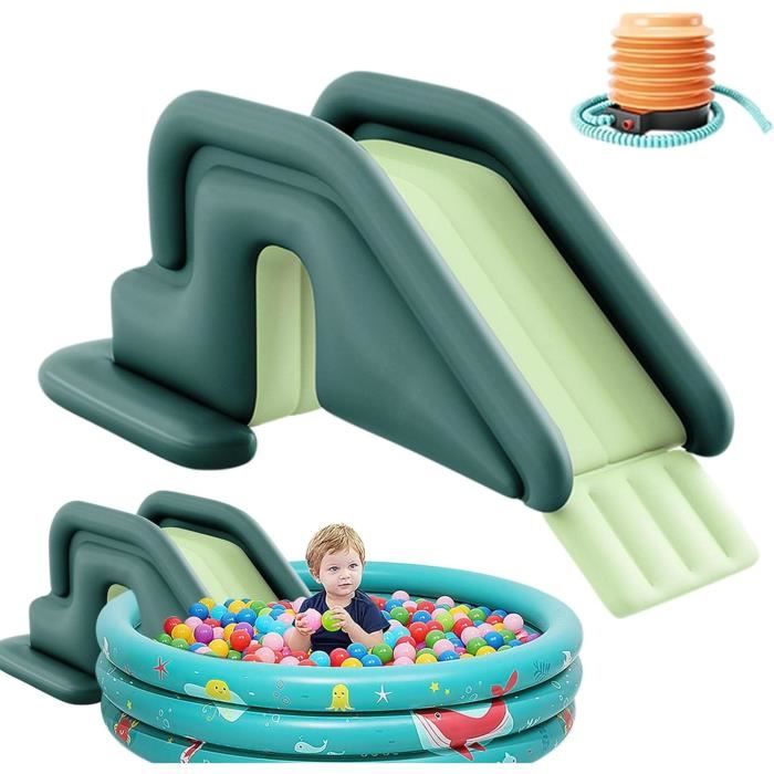 Toboggan Gonflable Happy People - 650x186 Cm, Pour Enfants, Jeu D'Extérieur